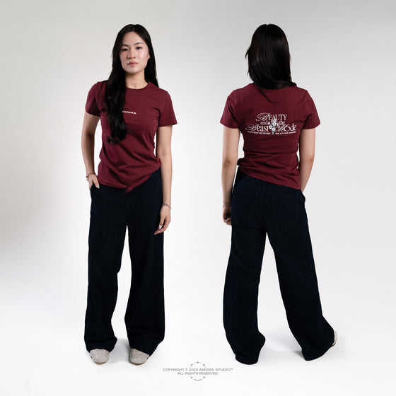 Amora x Beastmode: Beauty and the beast (Women's T-shirt)