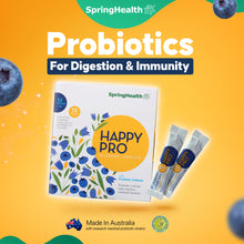  SpringHealth Happy PRO® Blueberry Drink Mix with 15 Billion CFU Probiotics (12 sachets)