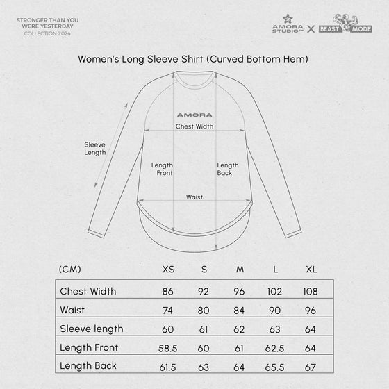 Amora x Beastmode: Beauty and the beast (Women's Long Sleeve Tee)