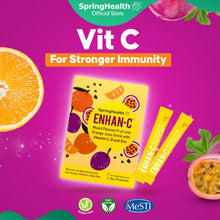  SpringHealth Enhan-C® Mixed Passion Fruit and Orange Juice Drink with Vitamin C, D and Zinc (20 sachets)