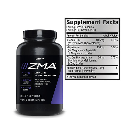 JYM ZMA Testosterone Support 90 Caps