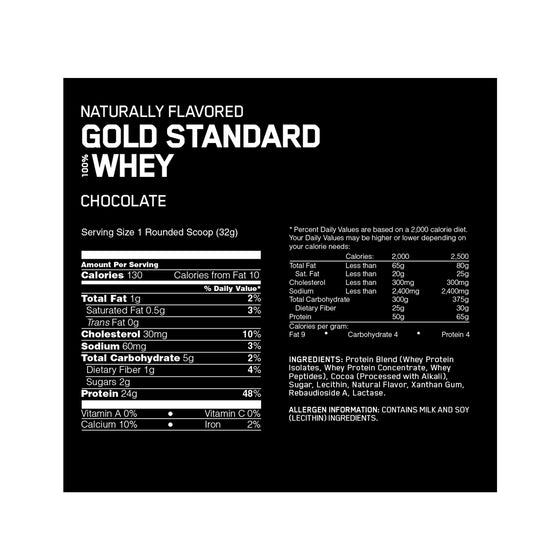 ON Gold Standard 100% Whey (Naturally Flavored)